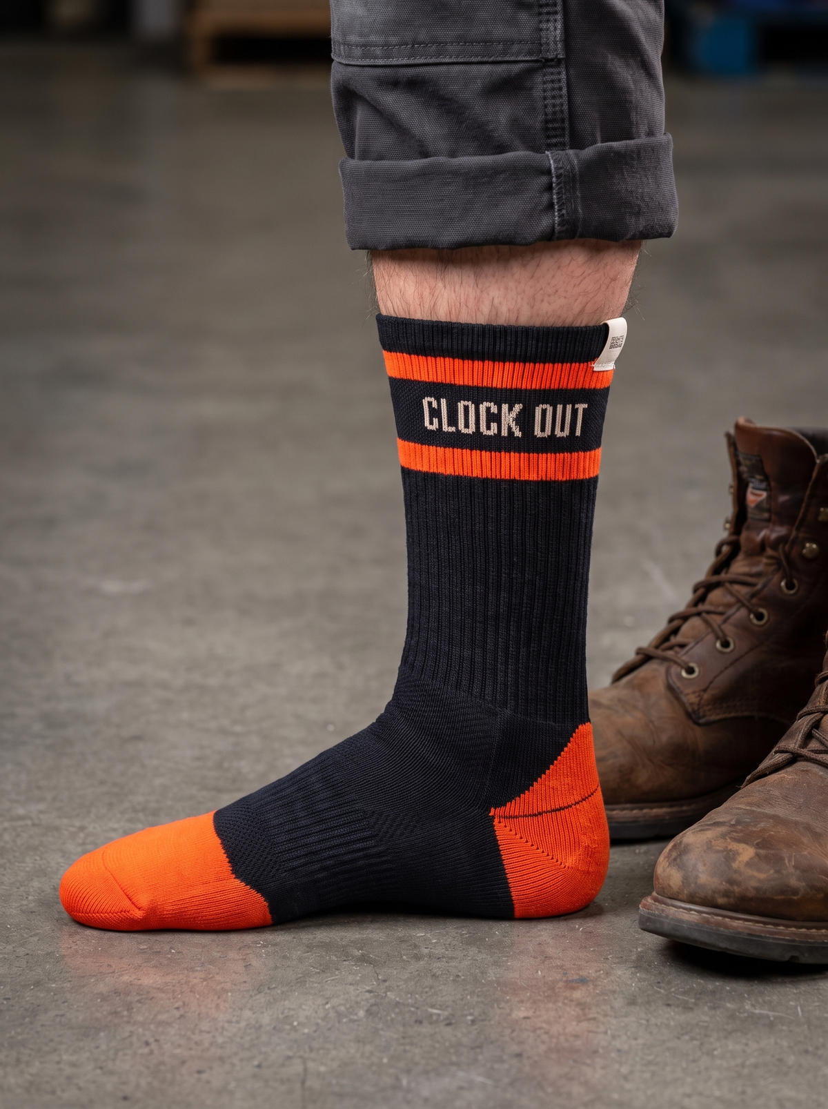Boots off. Shift over.